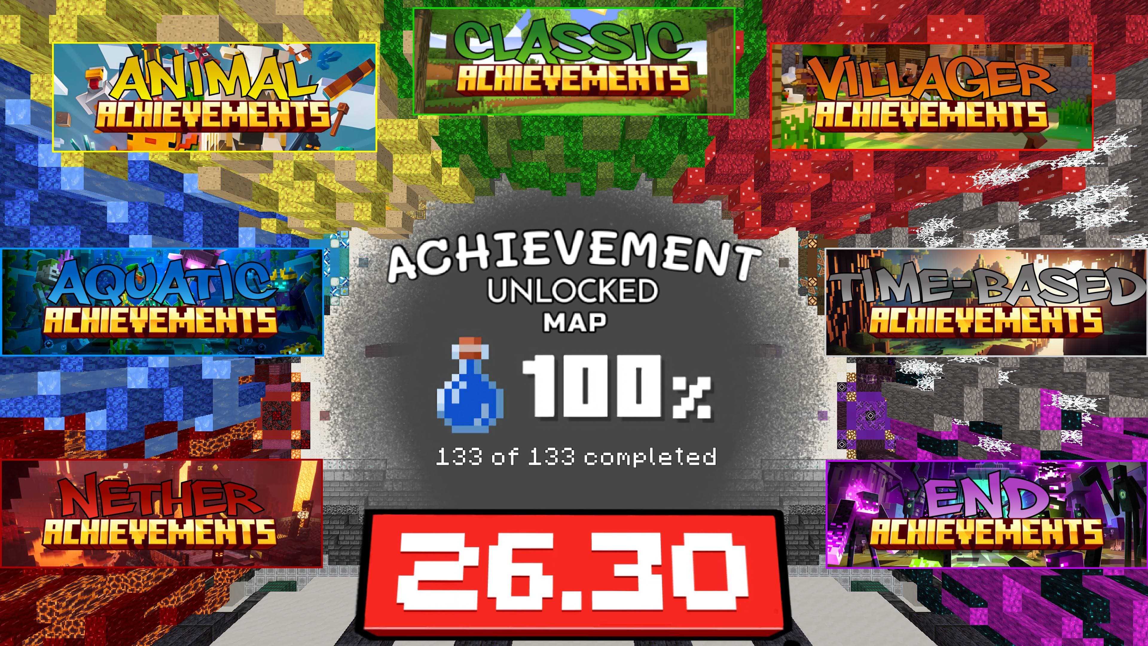 Achievement Unlocked Map 26.30  - Easily and Quickly All Achievements Completed