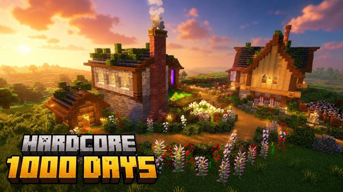 💀 1000 Days Hardcore Survival World